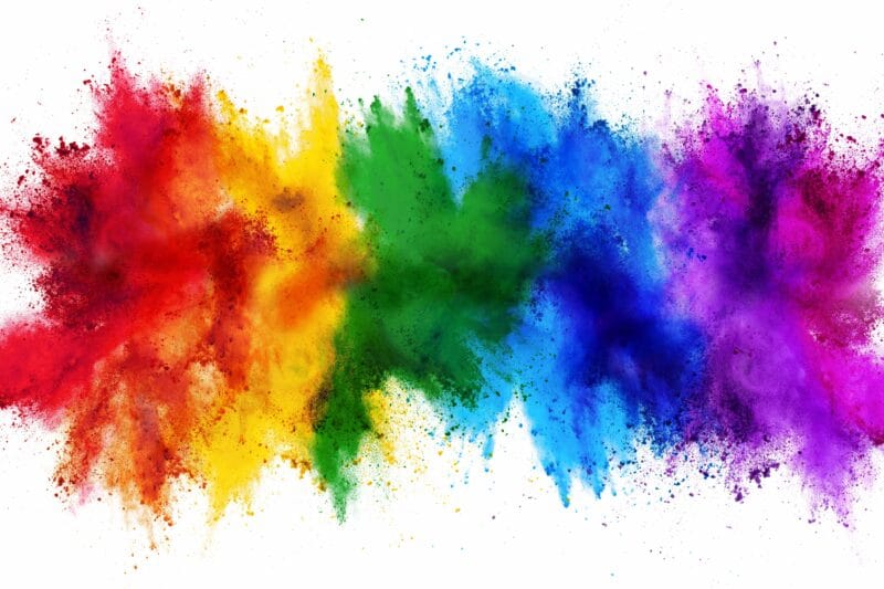 diy creative color splatter