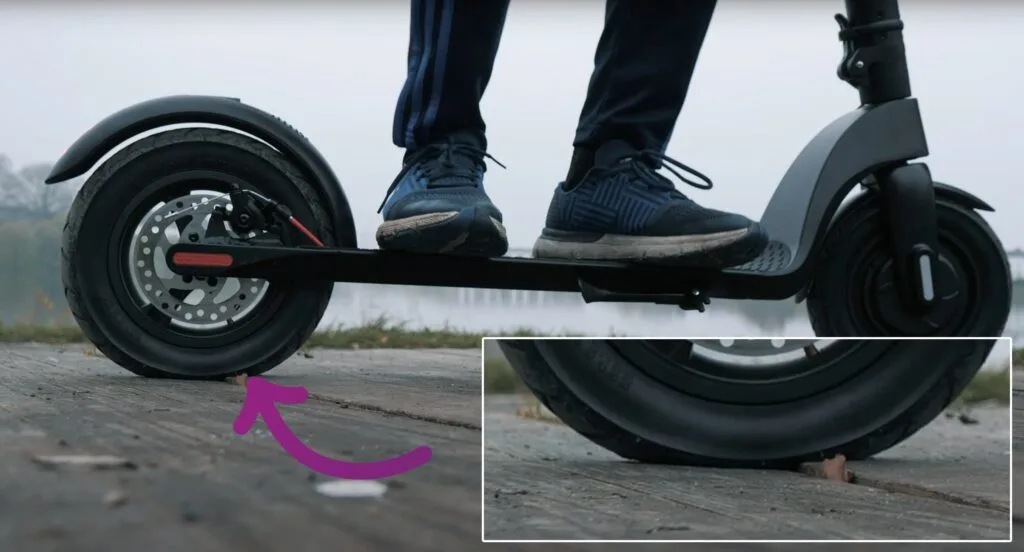 electric scooter correct tire air pressure example
