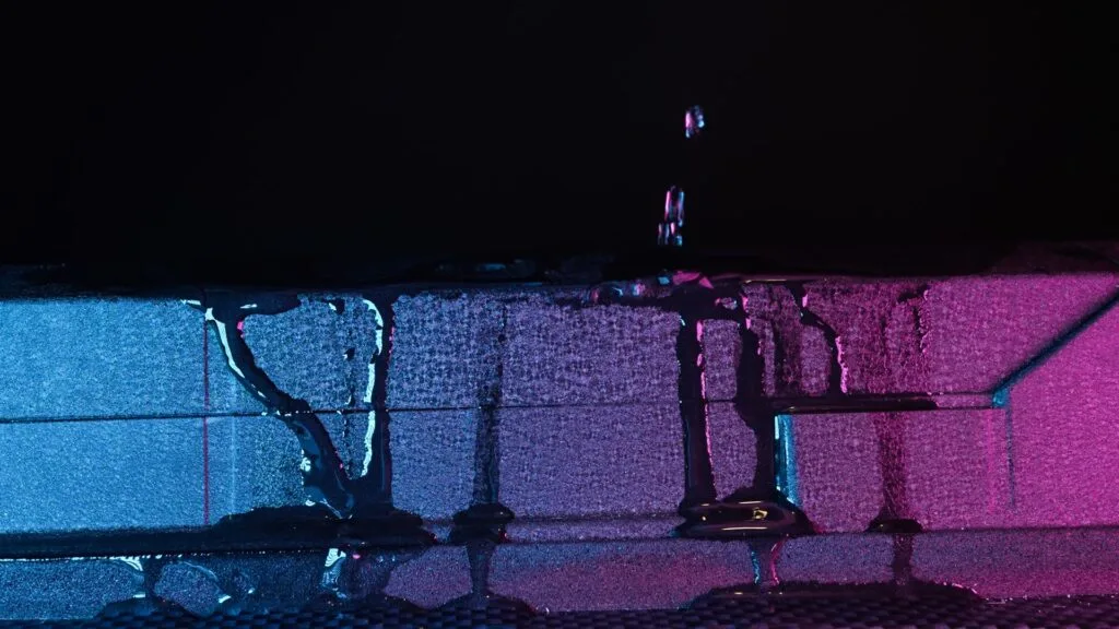 Water dripping down electric skateboard deck