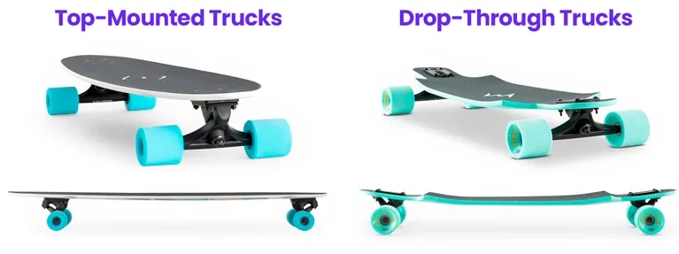 Top-Mounted Trucks vs Drop-Through Trucks