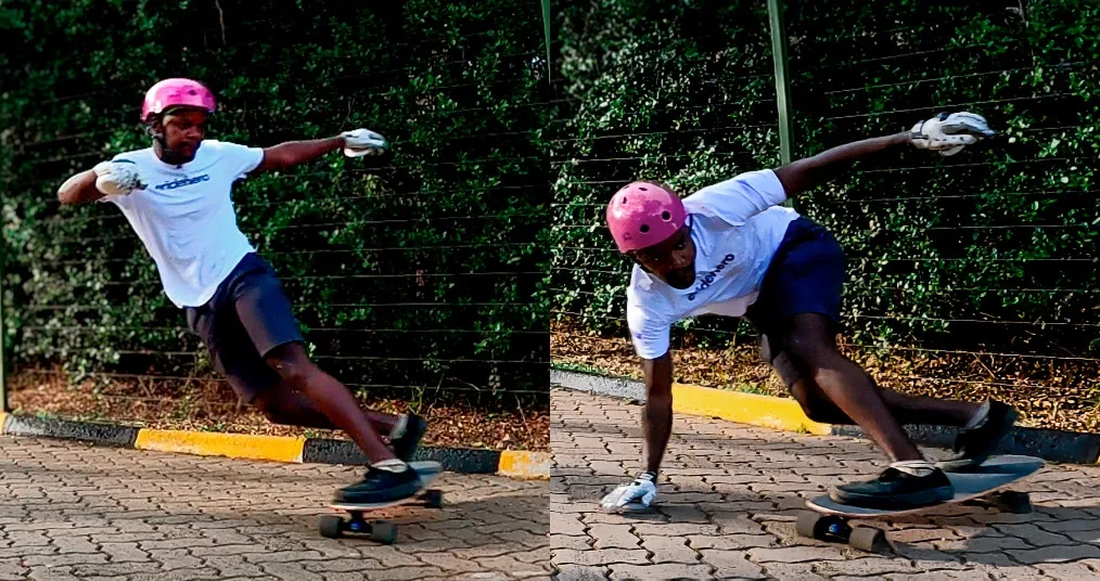stand-up vs hands-down sliding on a longboard