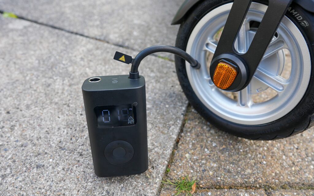 Electric scooter tire pressure
