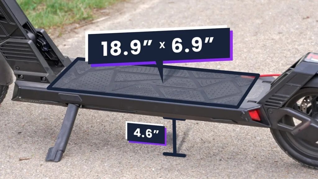 Deck size and ground clearance on Turboant V8