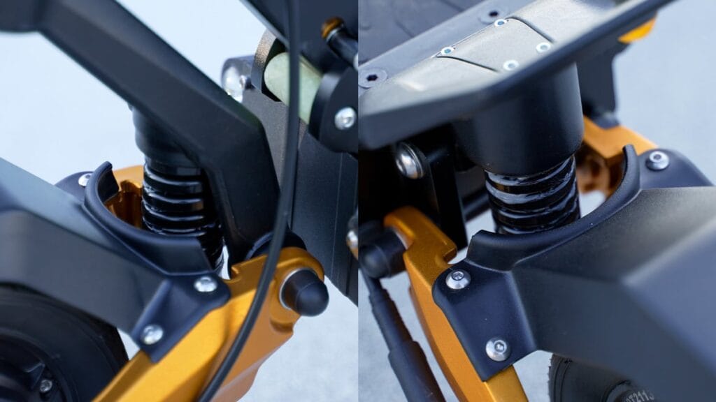 Splach Twin electric scooter spring suspension