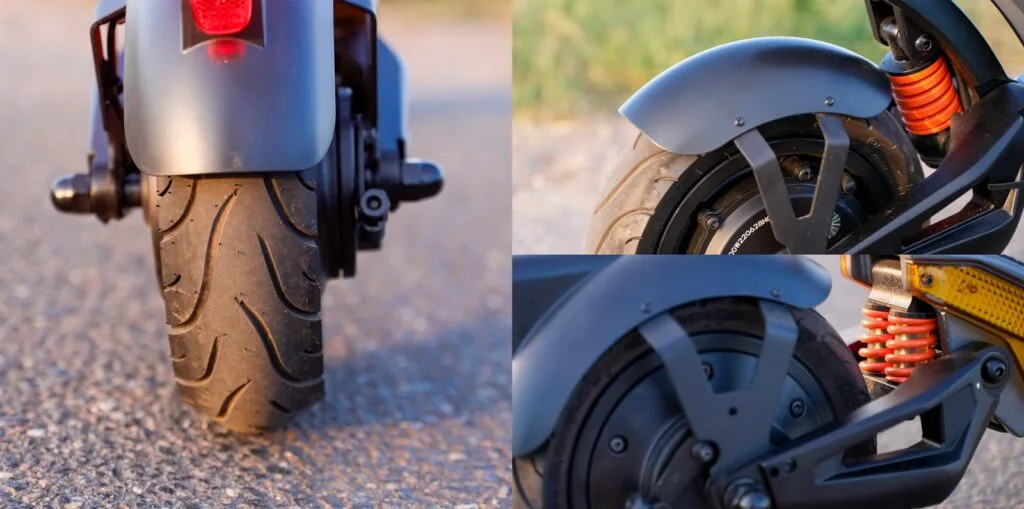 Tires and suspension on Apollo City Pro 2022