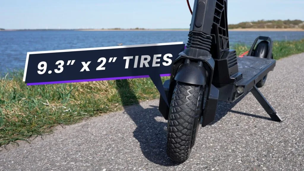 Tires on the Turboant V8 electric scooter