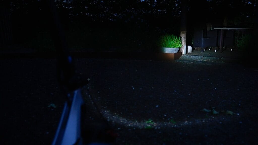 Headlight visibility of Varla Pegasus