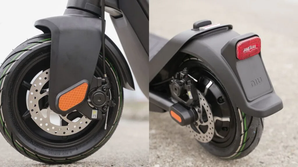 Closeup of fenders on KQi3 Pro