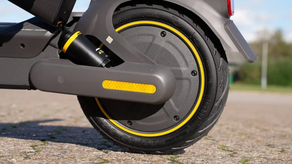 Closeup of motor on Segway Ninebot Max G2