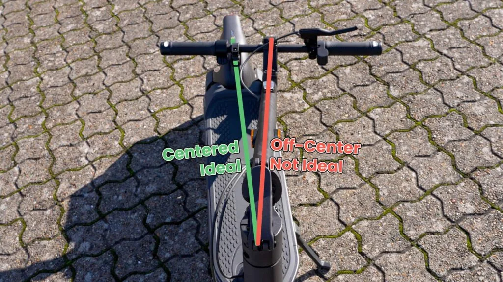 Off-center Folding mechanism on G2 Max by Segway Ninebot