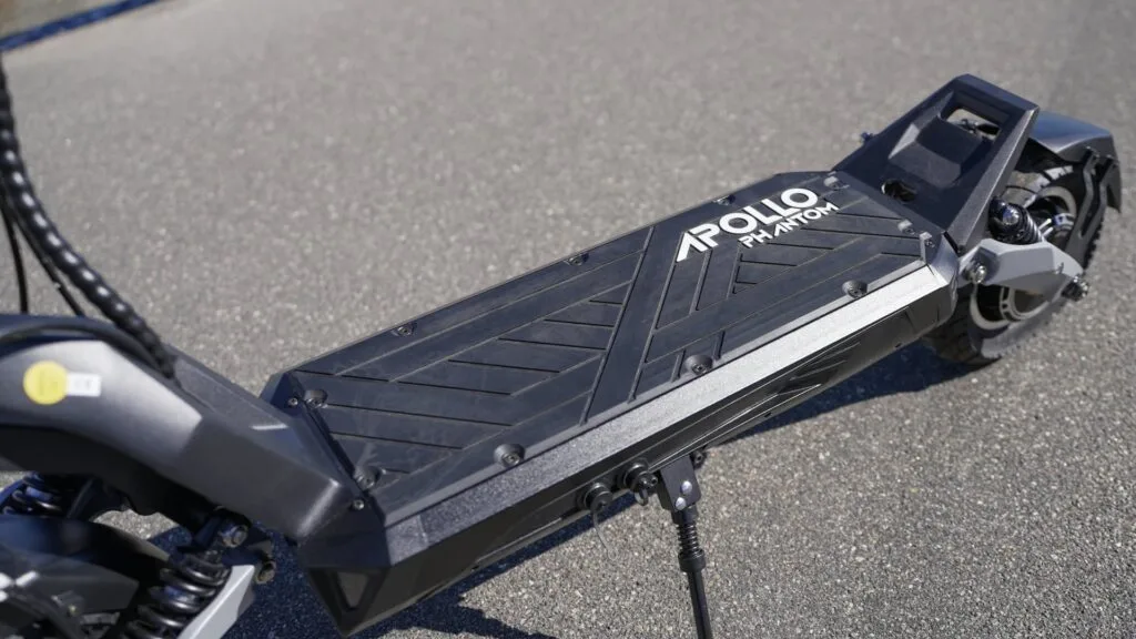 Deck on the Apollo Phantom electric scooter