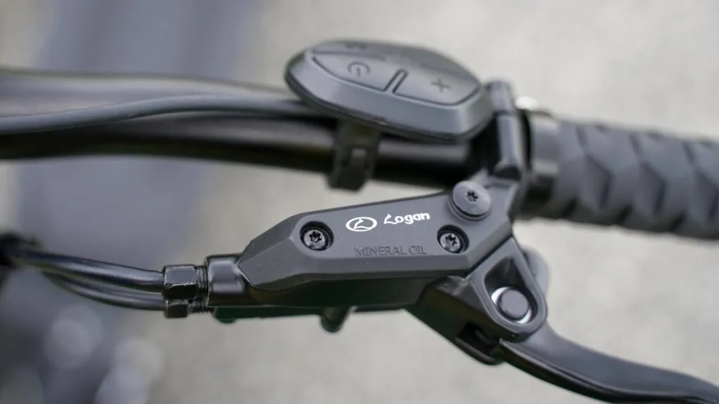 Hydraulic Logan brake on the Nami Burn-E 2 Max