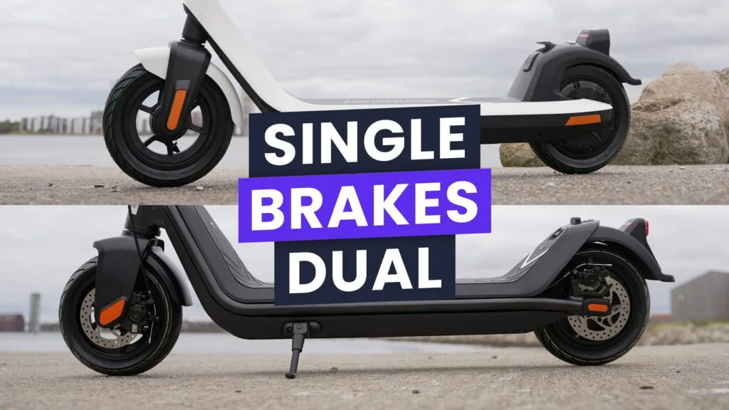 Single vs Dual brakes on electric scooters
