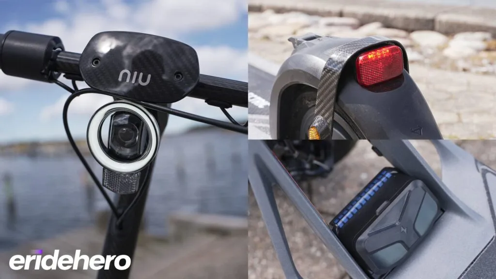 Lights on the NIU KQi Air