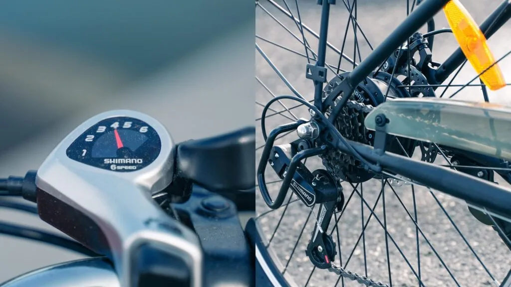 DYU C6 shimano gears