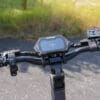 Closeup of the handlebars on the Nanrobot N6 72V electric scooter